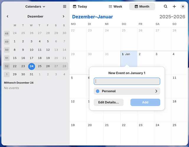 gnome-calendar