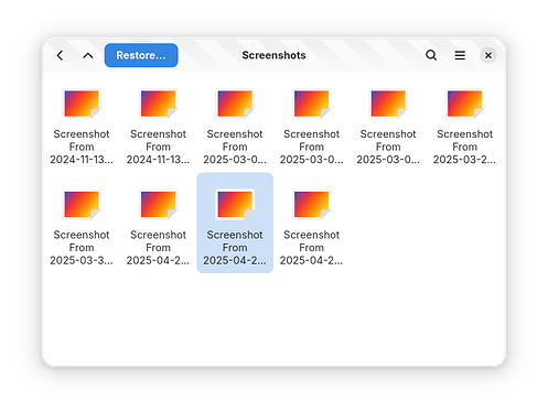 New UI - restore browser