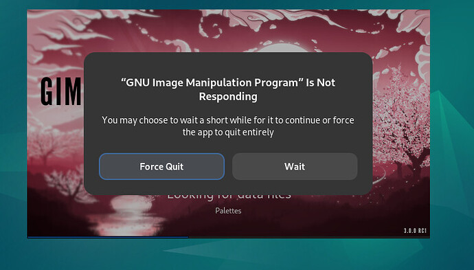 gimp-not-responding