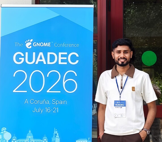 First day GUADEC 2026