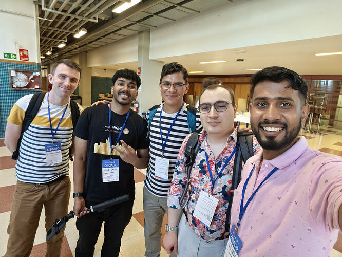 From Right: Me, Thomas, Federico, Aaditya and Guillaume