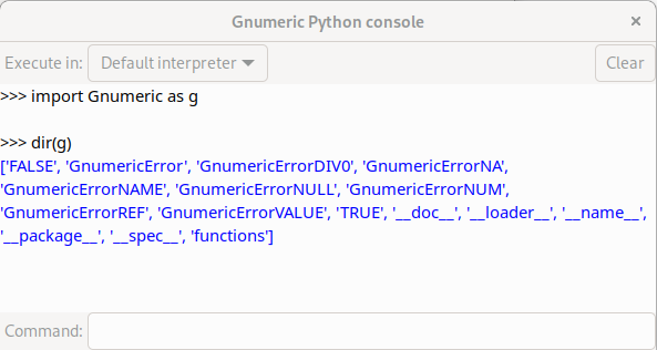 gnmrcPyConsole